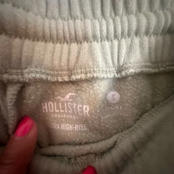 Hollister light green/sage green wide leg sweatpants - Picture 3 of 4